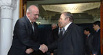Novembre 2008. Le Président de la République, M. Abdelaziz Bouteflika reçoit M. André Bugnon, Président du Conseil National de la Confédération Suisse 
